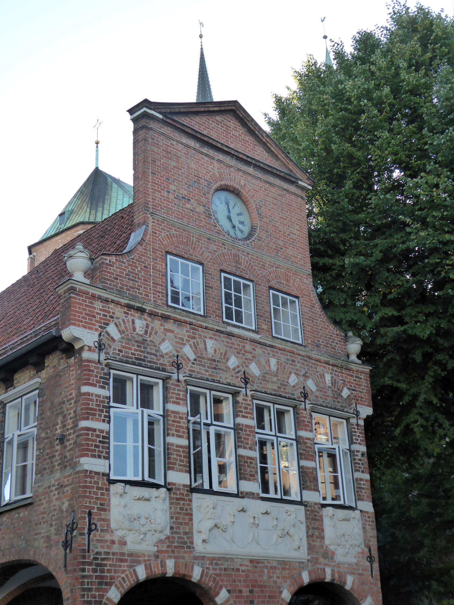 Corner House with Clock