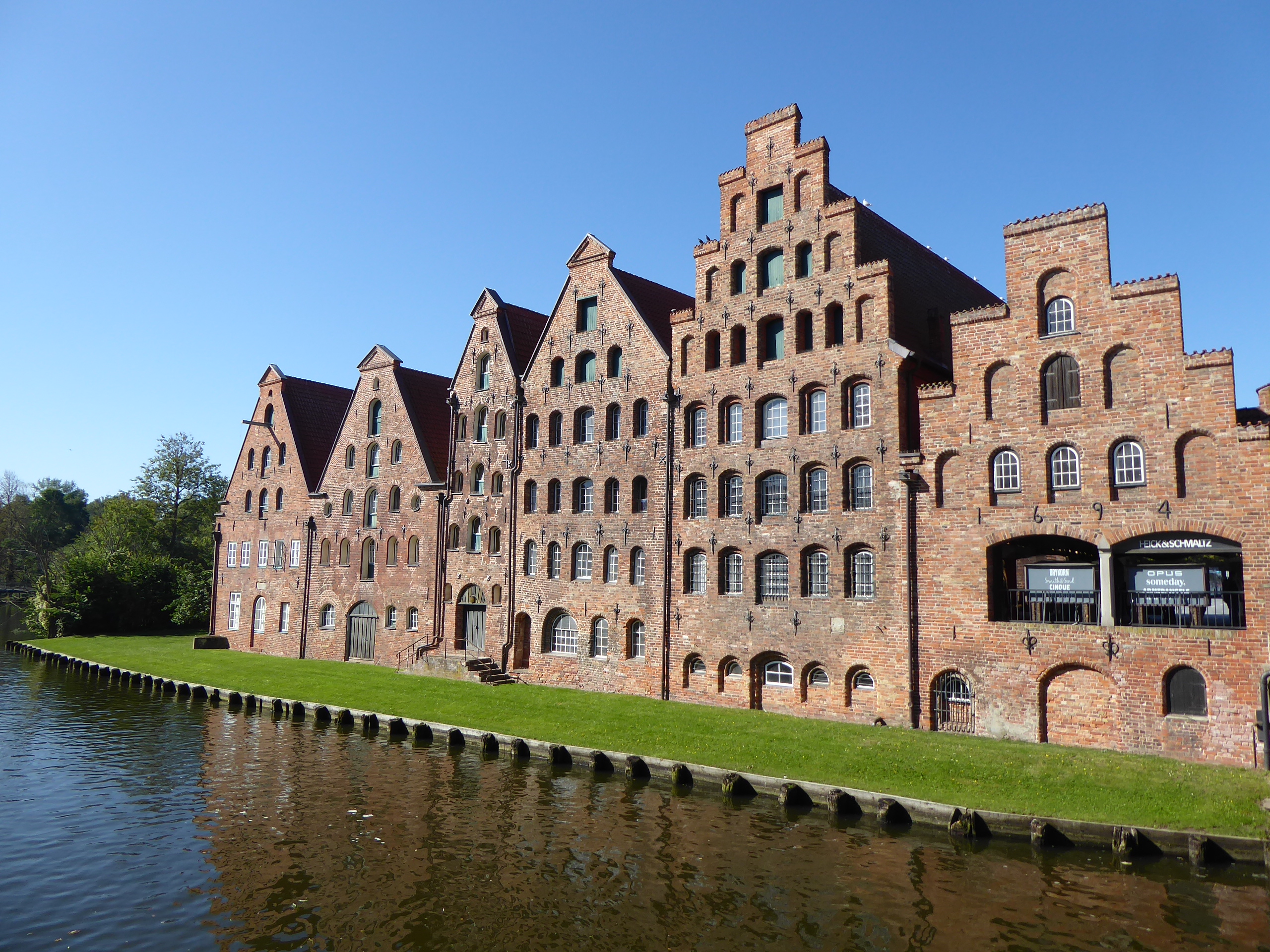 Salt Storage Houses from Bridge