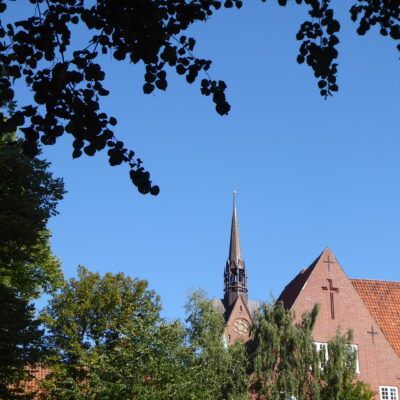 View towards Propsteikirche Herz Jesu